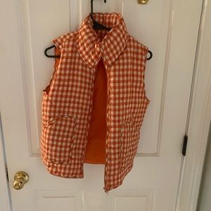 Orange and white checked best